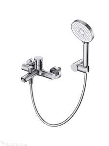 Смеситель для ванны с душем WONZON & WOGHAND SOLO WW-639032-1-CR глянцевый хром