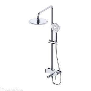 Душевая стойка WONZON & WOGHAND SOLO WW-739032-CR хром, со смесителем и изливом