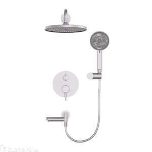 Встраиваемая душевая система WONZON & WOGHAND SOLO WW-939032-BN брашированный никель, со смесителем и изливом