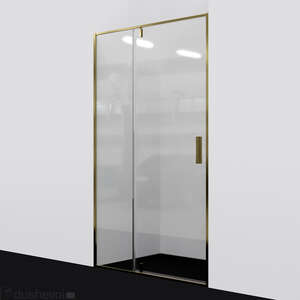 Душевая дверь Wasserkraft Aisch 55P04 90x200, профиль золото