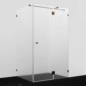 Душевой уголок Wasserkraft Ems 120x90 88H07R-MG стекло матовое, профиль розовое золото