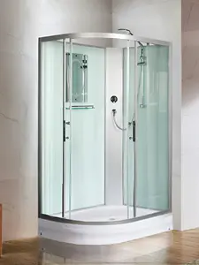 Душевая кабина WeltWasser WW500 WERRA XL 1201 R 120x90 стекло прозрачное, профиль хром, правая