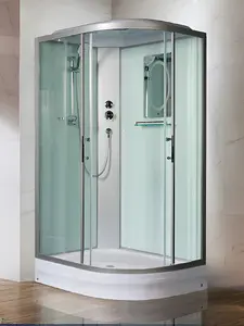 Душевая кабина WeltWasser WW500 WERRA XL 1202 L 120x90 стекло прозрачное, профиль хром, левая