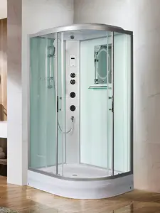 Душевая кабина WeltWasser WW500 WERRA XL 1204 L 120x90 стекло прозрачное, профиль хром, левая