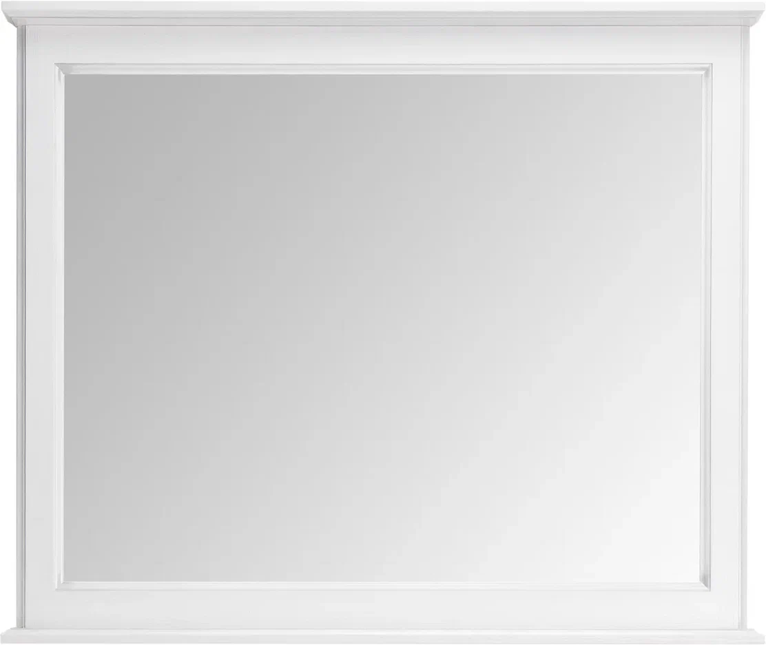 Зеркало ASB-Woodline Венеция 100 см 11941 белое (патина серебро)
