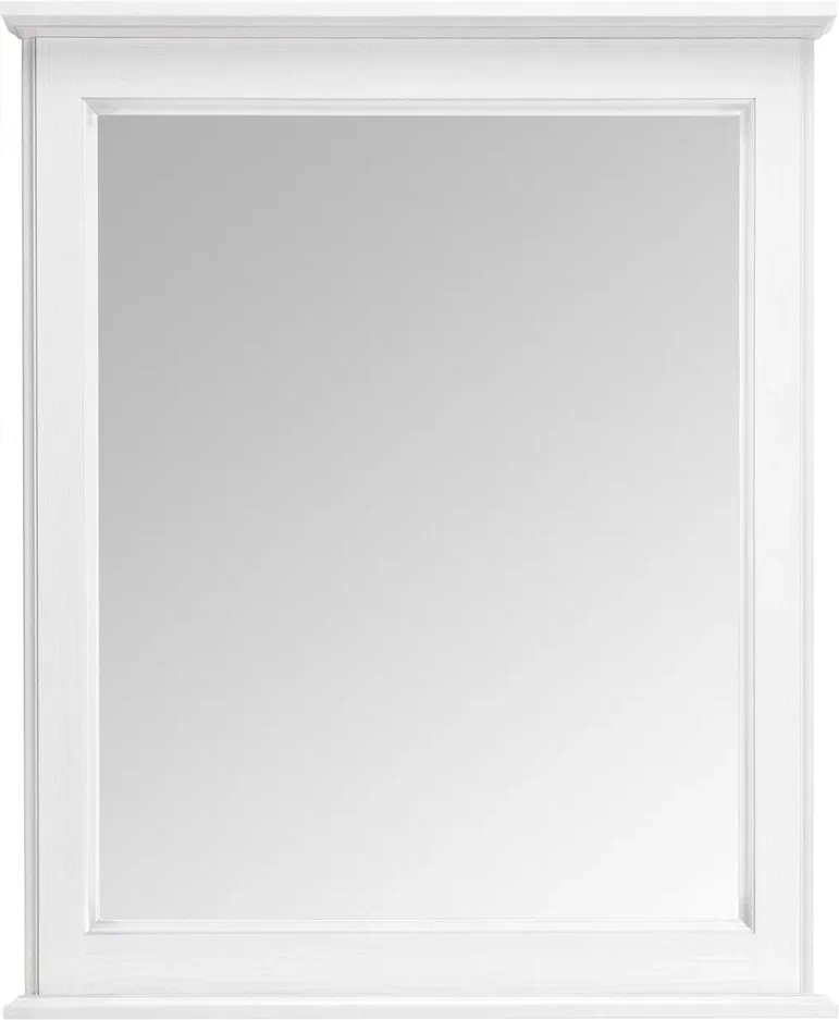Зеркало ASB-Woodline Венеция 70 см 11940 белое (патина серебро)