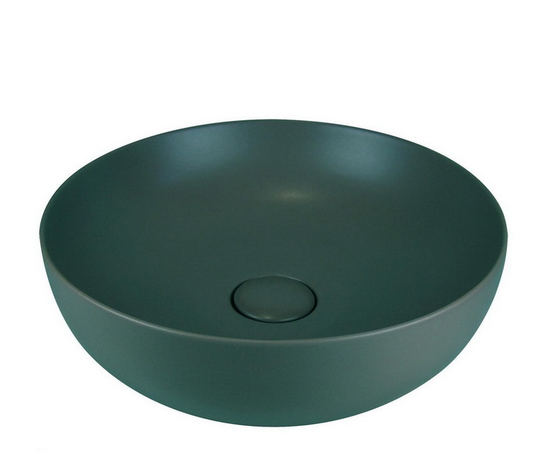 Раковина накладная AeT ELITE ROUND зеленый мох матовый тарелка steelite для пасты антуанетт 0 6 л 30 5 см зеленый фарфор 9019 c350