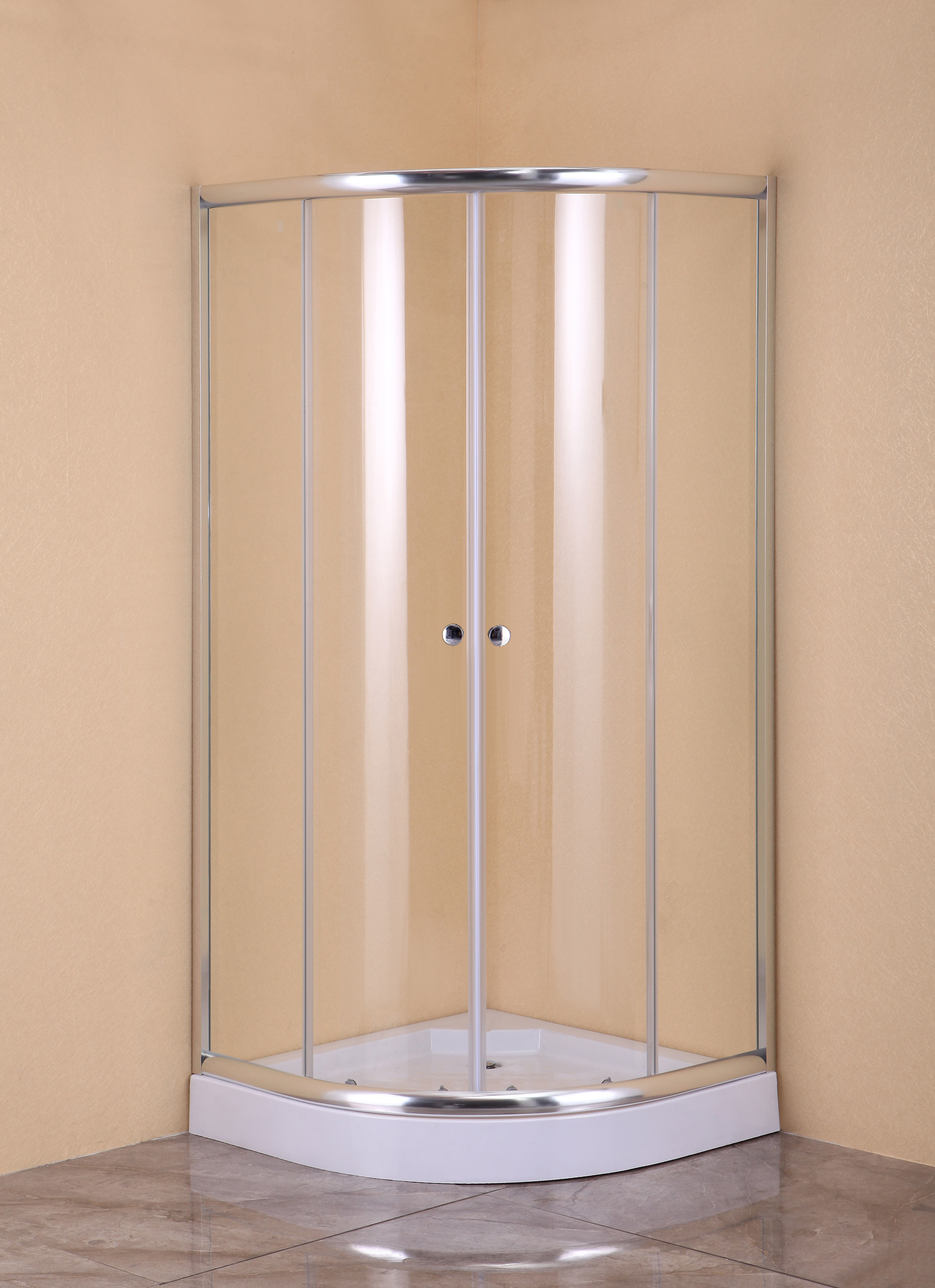 Душевой уголок Agger A01-100TCR 98х98 с поддоном, стекло прозрачное, профиль хром кухонный стол eames прозрачное стелко массив бука светлый