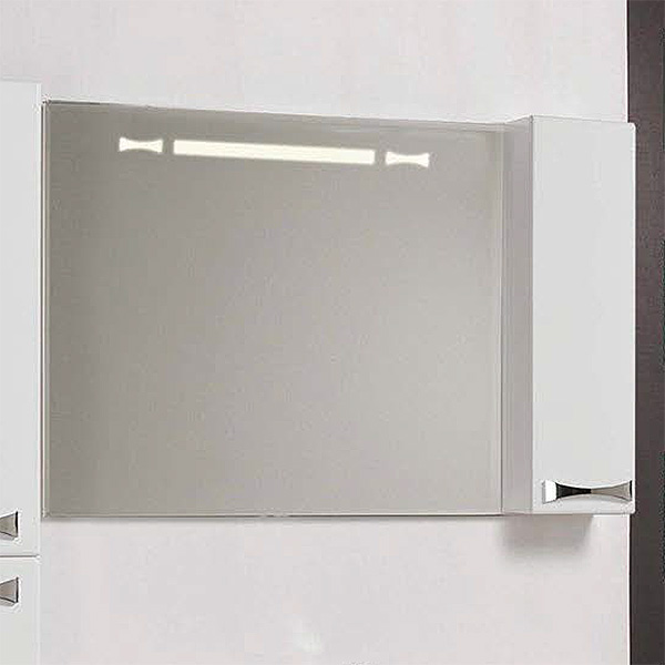 Зеркало со шкафчиком Акватон Диор 100R белое