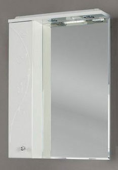 Зеркало со шкафчиком Акватон Лиана 60 L белое 1A162702LL01L - фото 2
