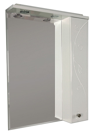 Зеркало со шкафчиком Акватон Лиана 65 R белый зеркало шкаф misty лиана 55 l