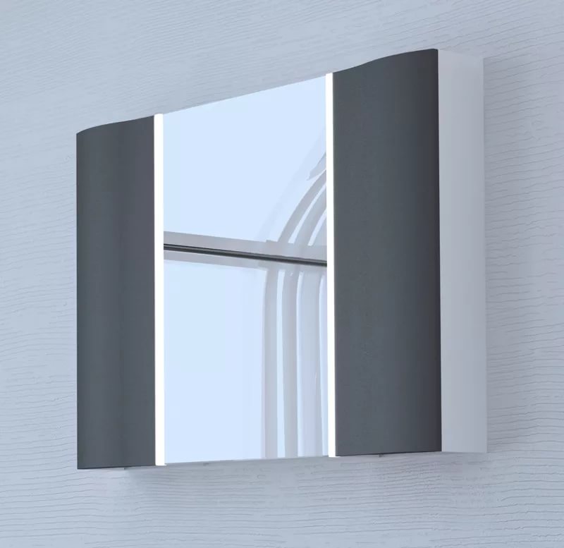 Зеркальный шкаф Акватон Ондина 100 графит зеркальный шкаф sintesi