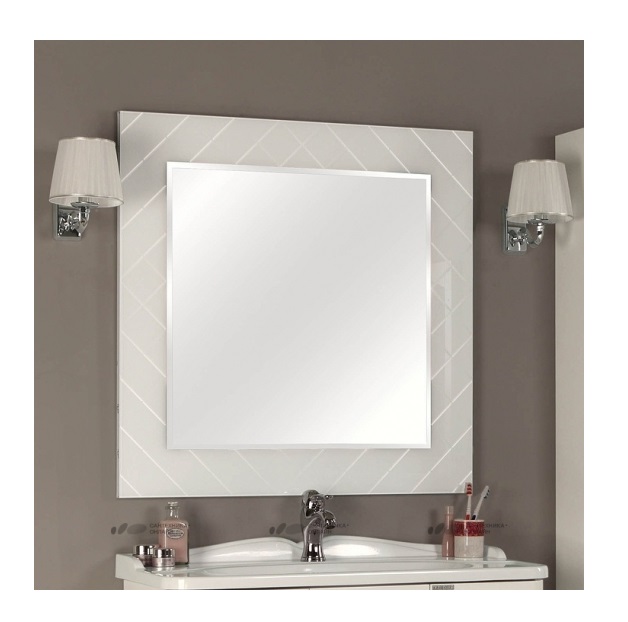 Зеркало Акватон Венеция 90 белое 1A155702VNL10 - фото 1
