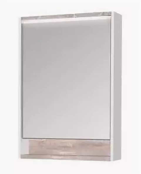 Зеркальный шкаф Акватон Капри 60 Бетон пайн 1A230302KPDA0 зеркальный шкаф для ванной stella polar дэрри 100 sp 00001039 бетон