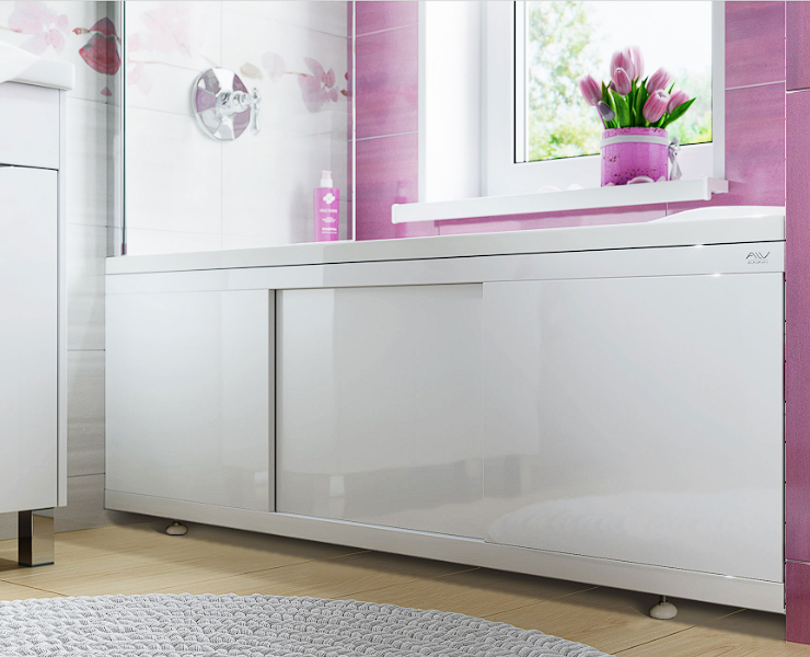 Фронтальный экран для ванны Alavann Crystal 160 см МД-4500-1600-00 - фото 1