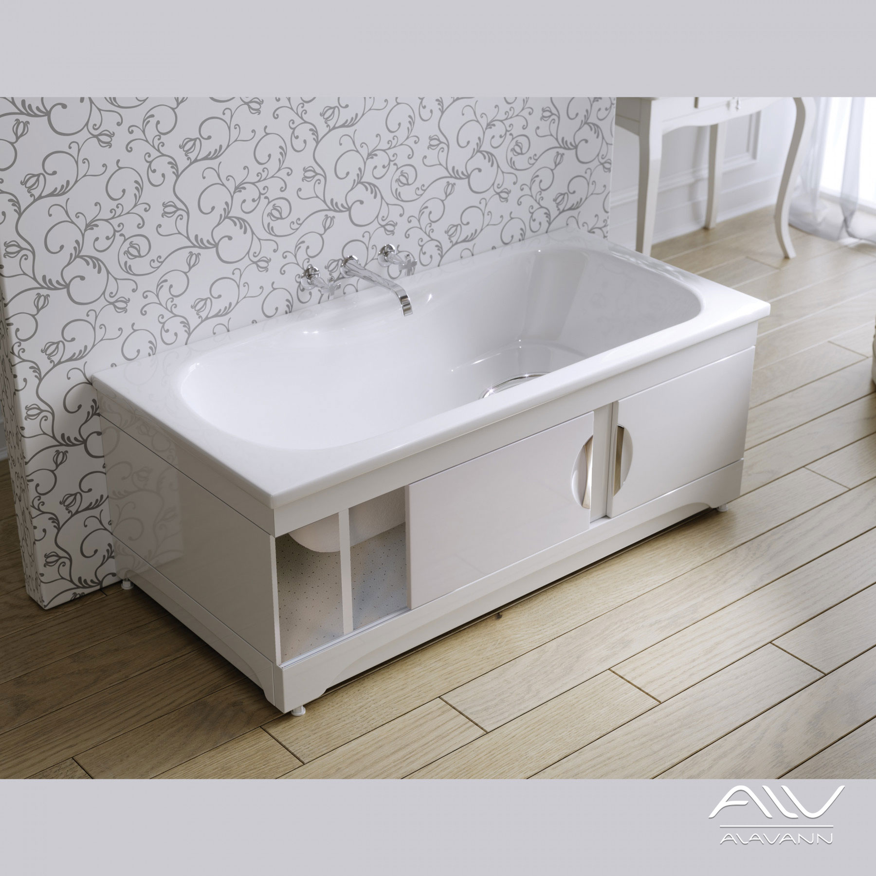 Фронтальный экран для ванны Alavann Monaco Купе 150 см МД-1607-1500-01 - фото 5