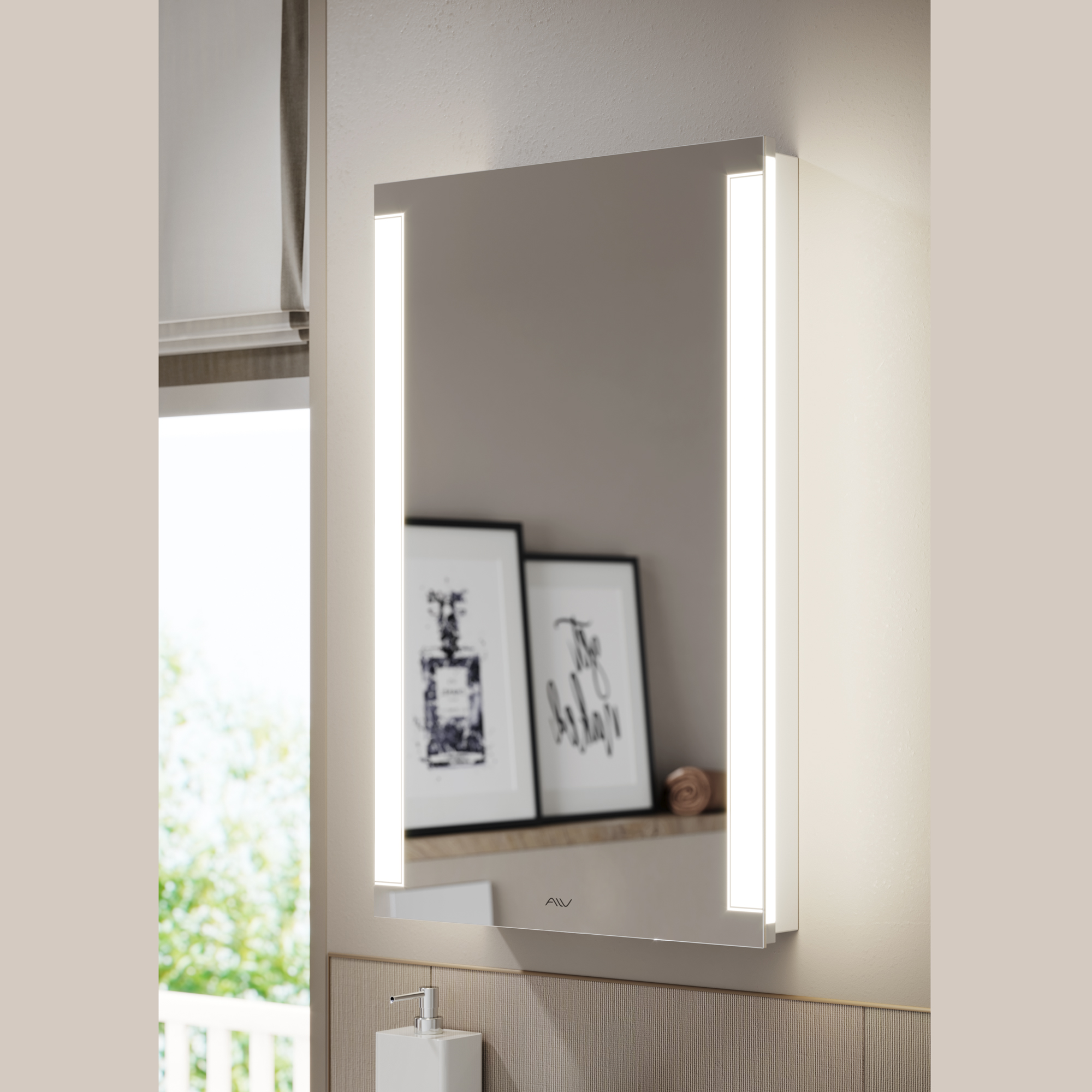 Зеркальный шкаф Alavann Dorn 50 см ЭЗШ-3900-0500 белый зеркальный шкаф migliore
