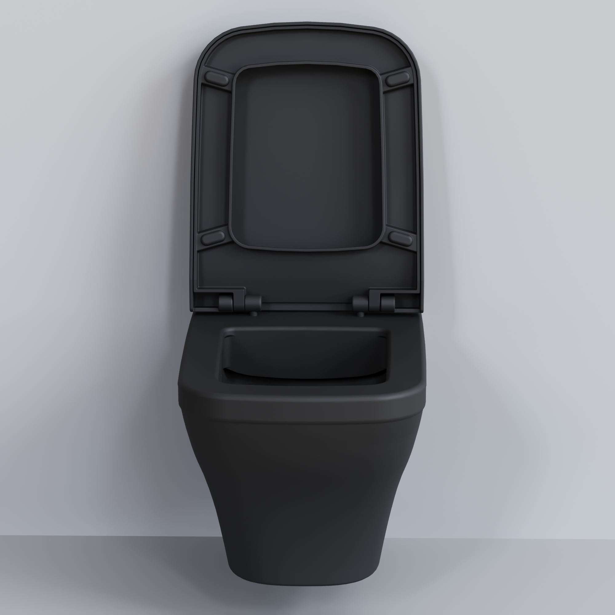 Подвесной унитаз Ambassador Benefit 203T20201R-202T20201 безободковый, с сиденьем микролифт, черный матовый - фото 6