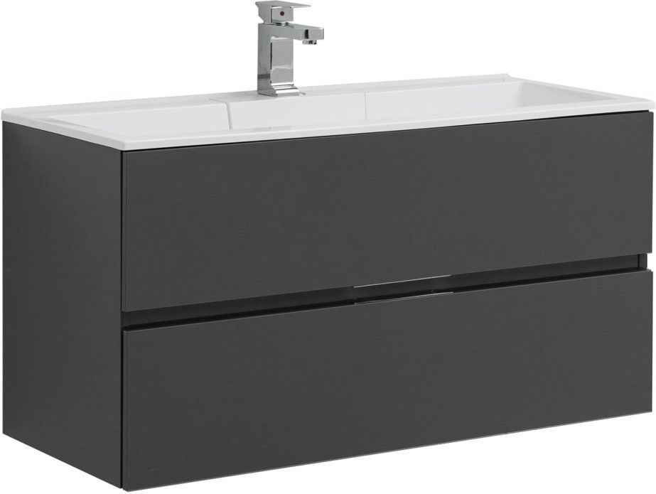 Мебель для ванной Aquanet Алвита 100 см  серый антрацит
