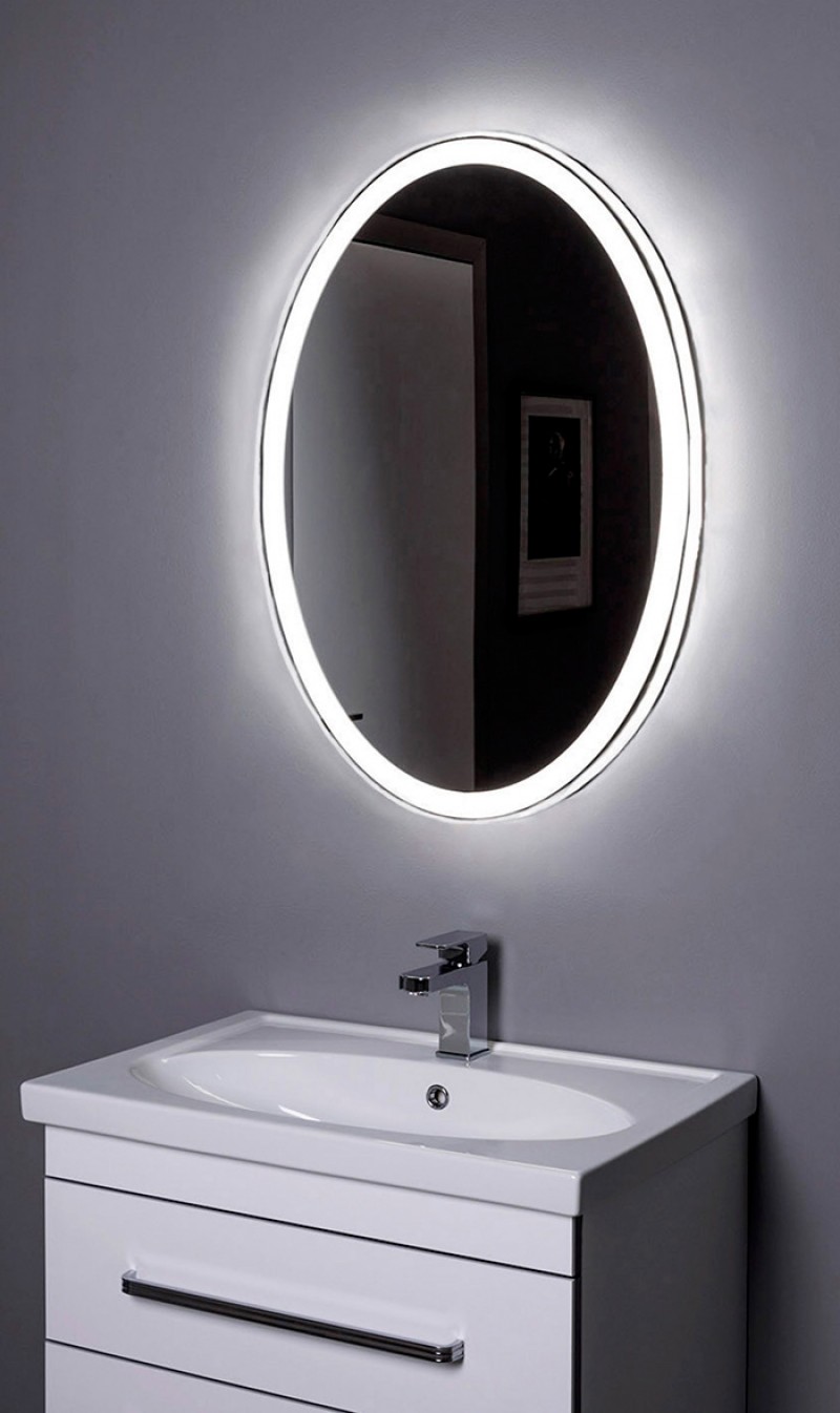 Зеркало с подсветкой Aquanet Комо 6085 LED 60 см