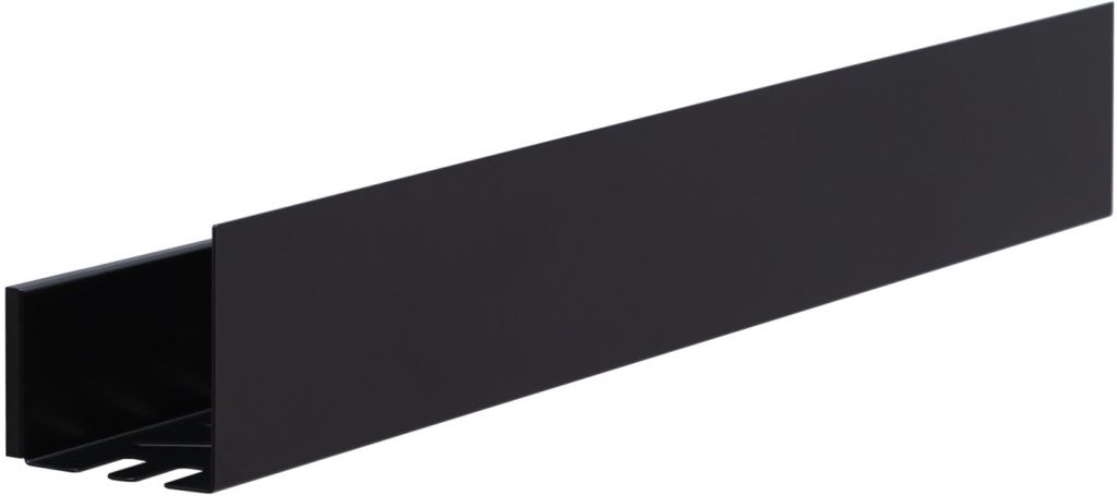 металлическая полка aquanet Полка Aquanet Магнум 90 см черная матовая, с крючками
