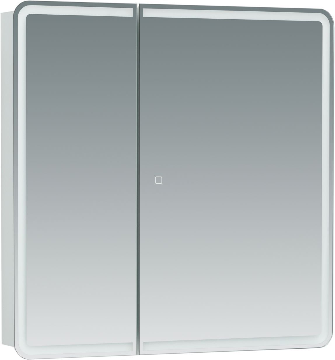 Зеркальный шкаф Aquanet Оптима 80 см 311862 белый, с подсветкой