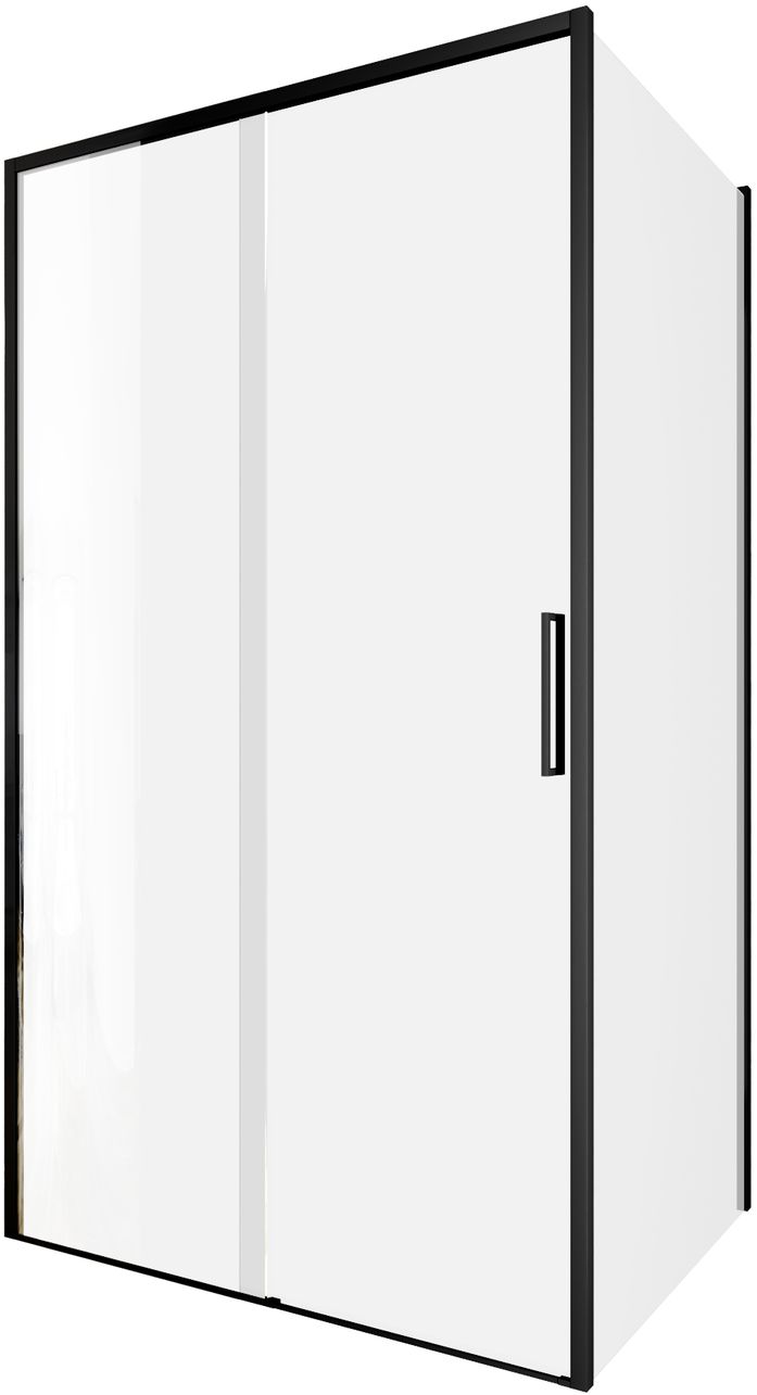 Душевой уголок Aquanet Pleasure Evo 110x80 AE65-110x80-BT стекло прозрачное, профиль черный душевая дверь aquanet alfa naa6121 120 прозрачное стекло