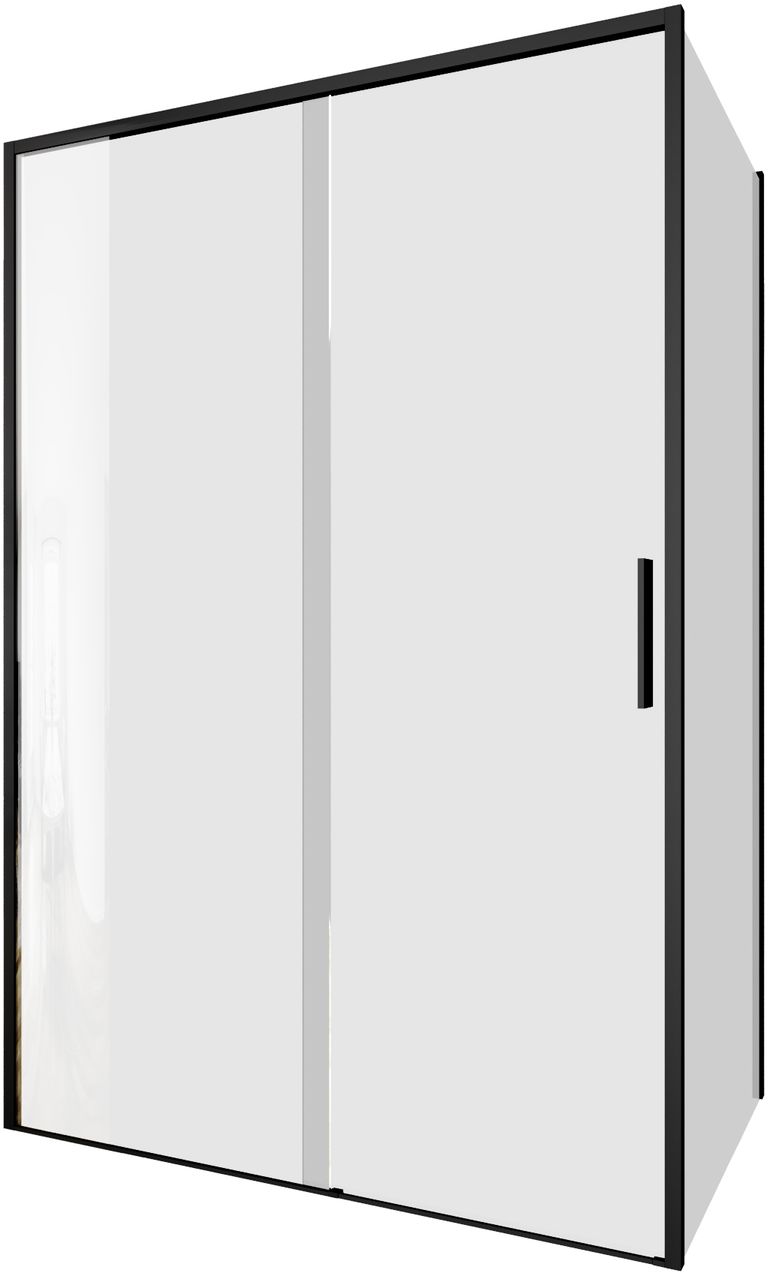 Душевой уголок Aquanet Pleasure Evo 130x80 AE65-130x80-BT стекло прозрачное, профиль черный душевая дверь aquanet alfa naa6121 120 прозрачное стекло