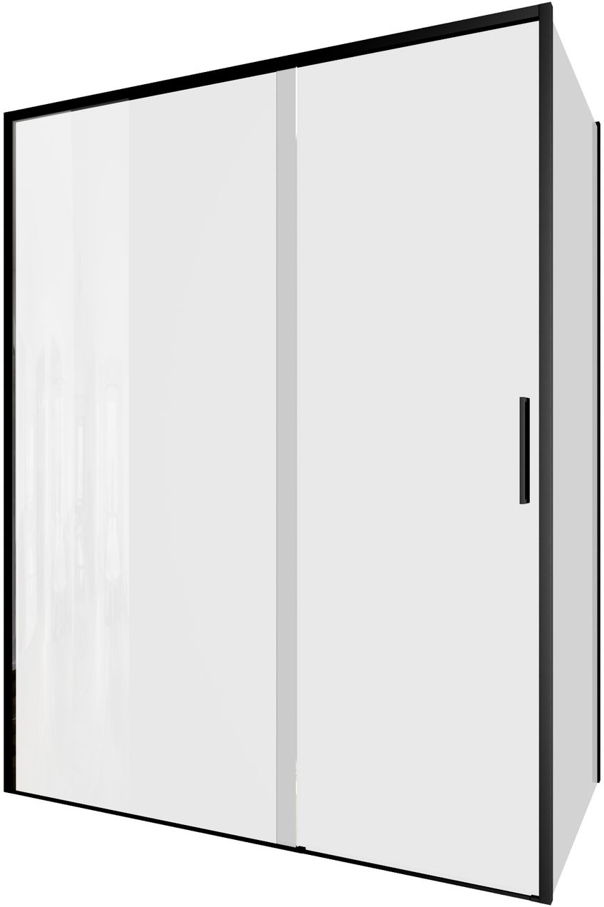Душевой уголок Aquanet Pleasure Evo 150x80 AE65-150x80-BT стекло прозрачное, профиль черный душевая дверь aquanet alfa naa6121 120 прозрачное стекло