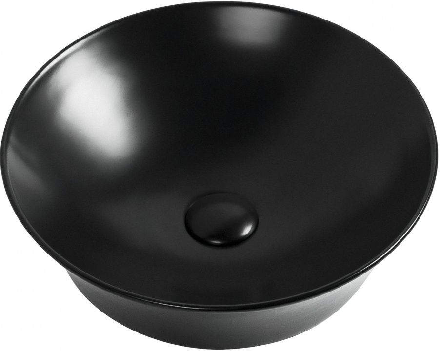 Раковина накладная Aquanet Smart-1-MB 42 см черная матовая collar soft шлея круглая с поводком для кошек и мелких собак 1 ш 6мм а 26 46см в 30 50см черная