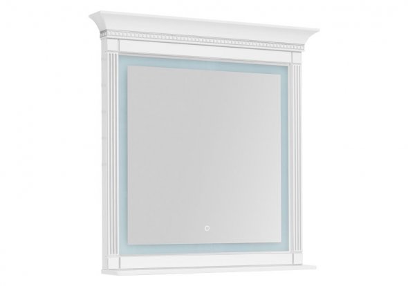 Зеркало с подсветкой Aquanet Селена 105 белый/серебро зеркало для ванной aquanet селена 63 00246509