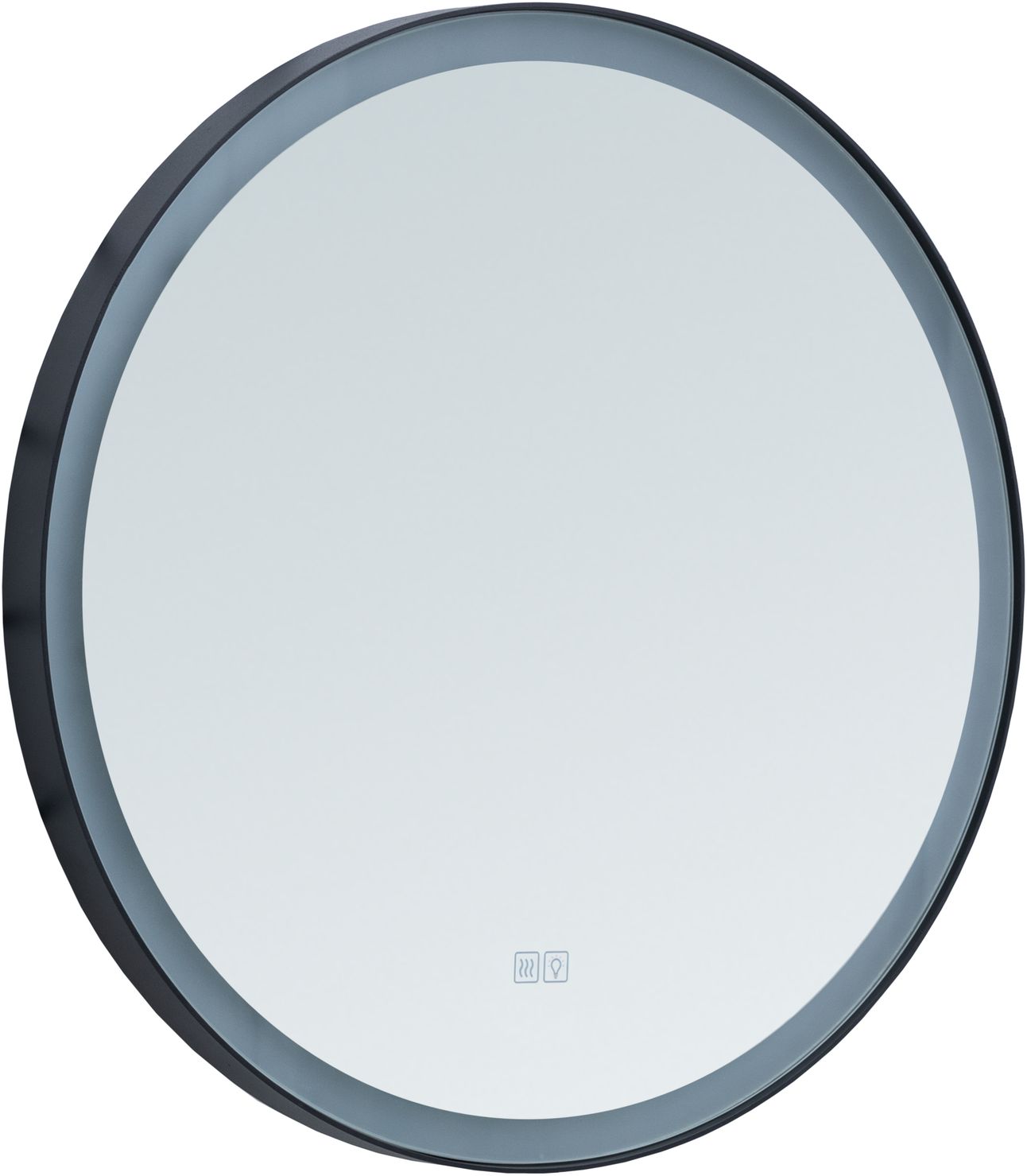 Зеркало с подсветкой Aquanet Тренд 61 см 316704 черное, с подогревом - фото 2