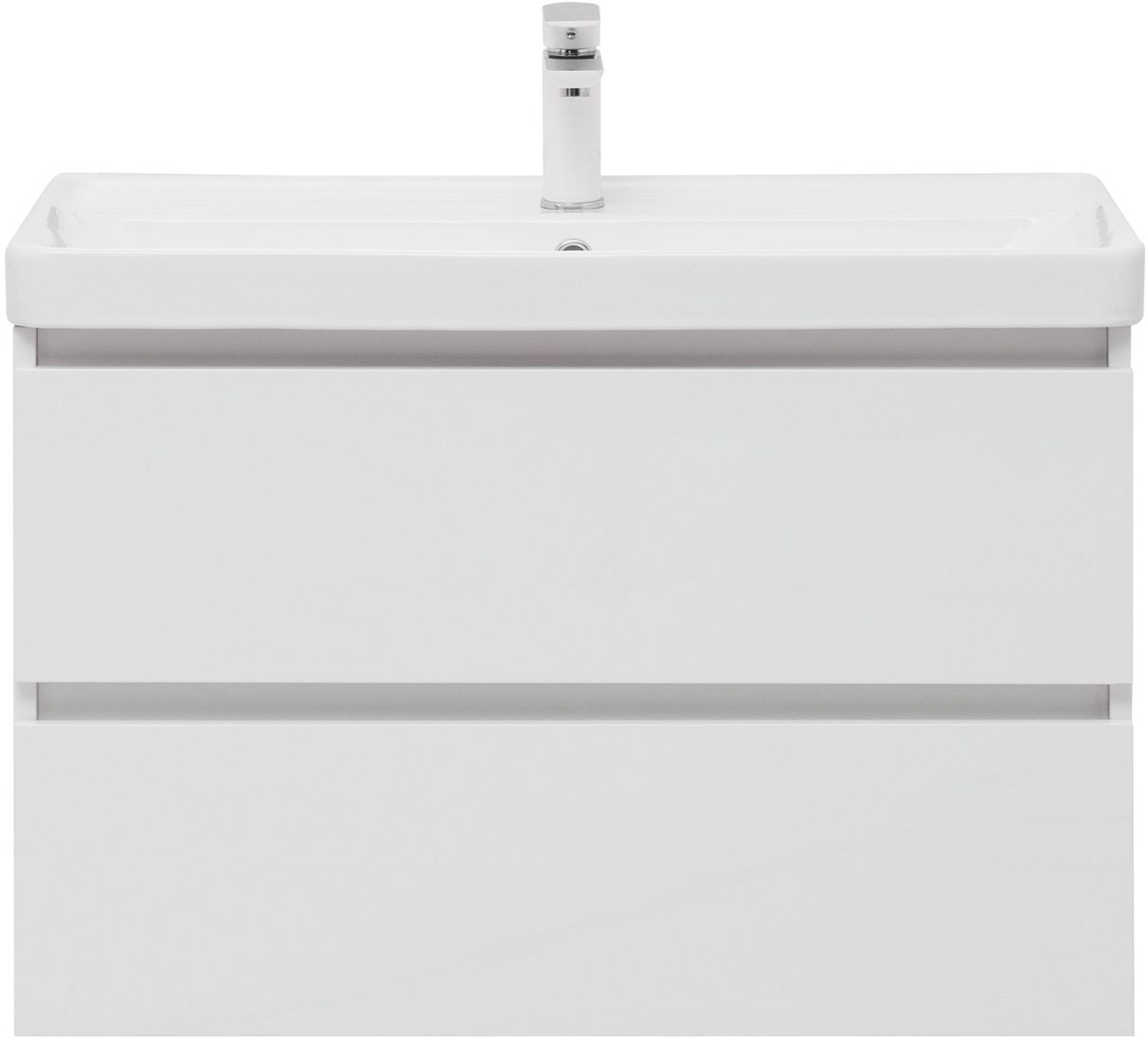 Мебель для ванной Aquanet Вега 80 см белая (2 ящика)