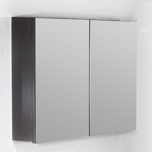 Зеркальный шкаф Armadi Art Vallessi 546-A glossy 100 антрацит глянец