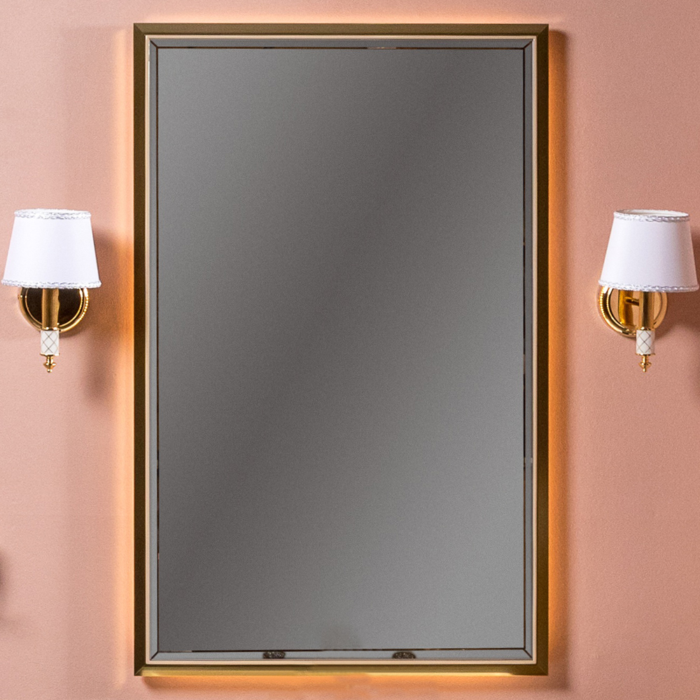 Зеркало с подсветкой Armadi Art Monaco 70 см 566-CPG капучино, золото