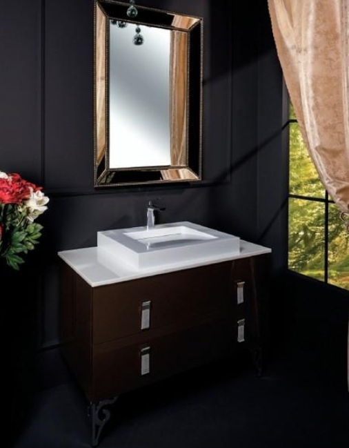 Мебель для ванной комнаты Armadi Art NeoArt 100 Dark Brown, 2 ящика
