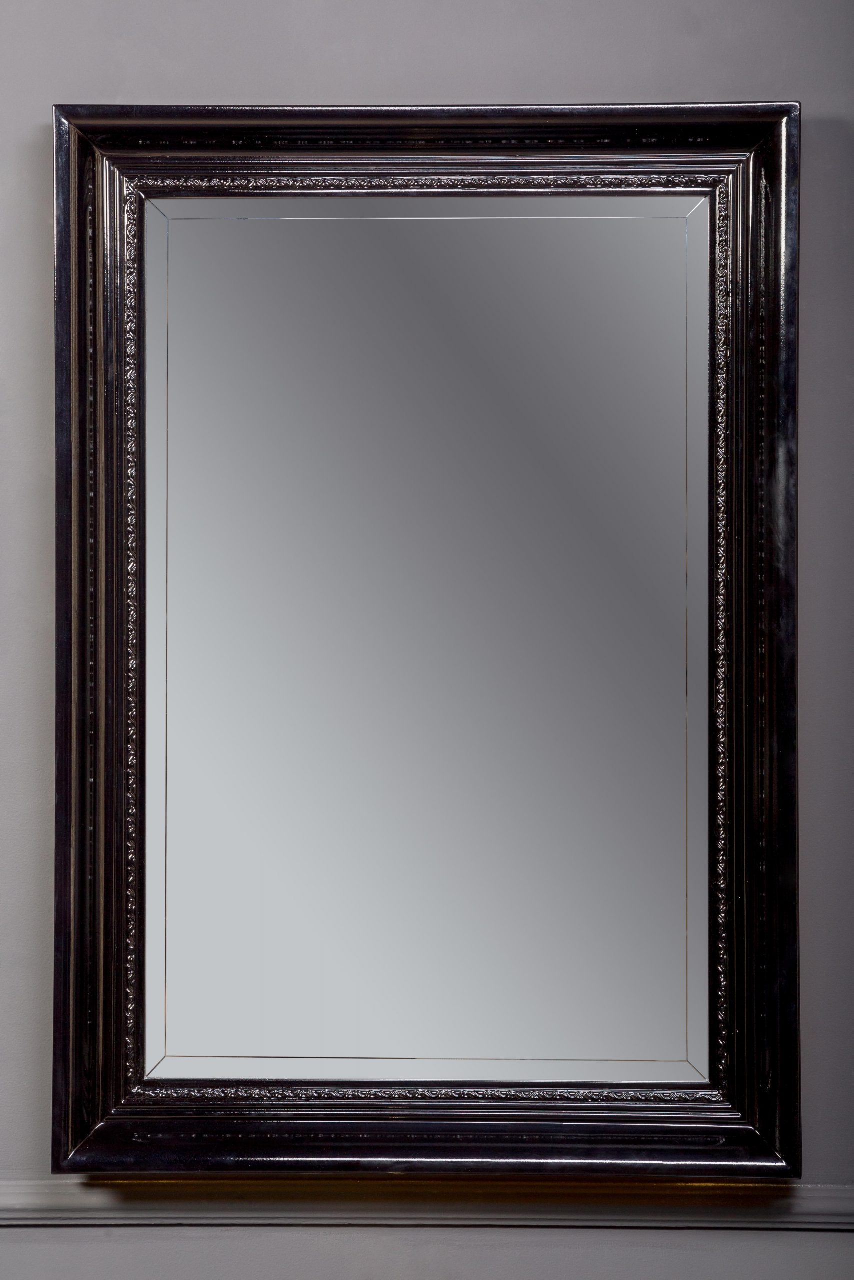 Зеркало с подсветкой Armadi Art NeoArt 70 см 557 черное глянцевое