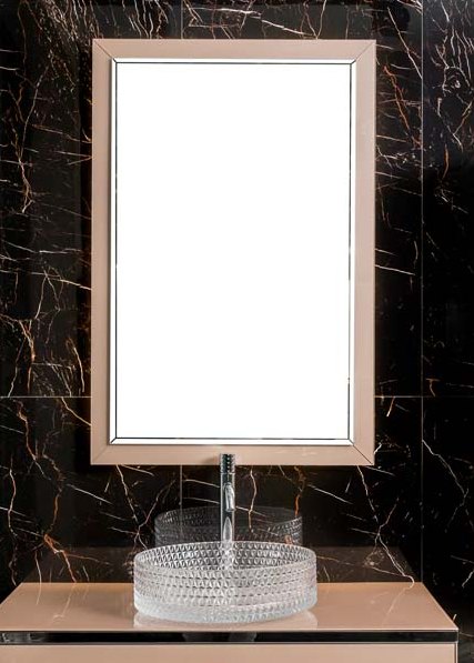 зеркало шкаф bellezza эйфория 100 бежевое с подсветкой Зеркало Armadi Art NeoArt70 см 567-Rose бежевое