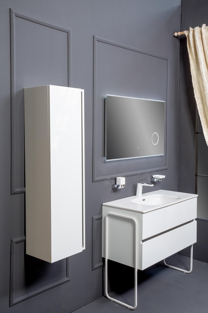 Мебель для ванной комнаты Armadi Art Vallessi 100 белый глянец