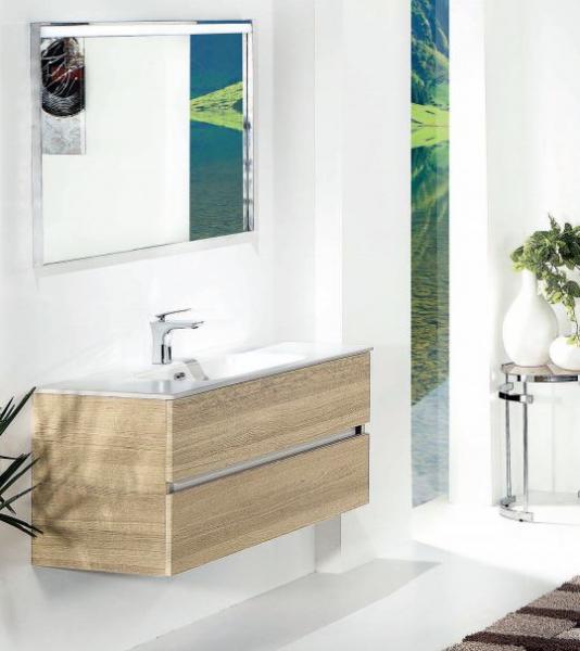 Мебель для ванной комнаты Armadi Art Vallessi 120 дуб светлый матовый фактурный