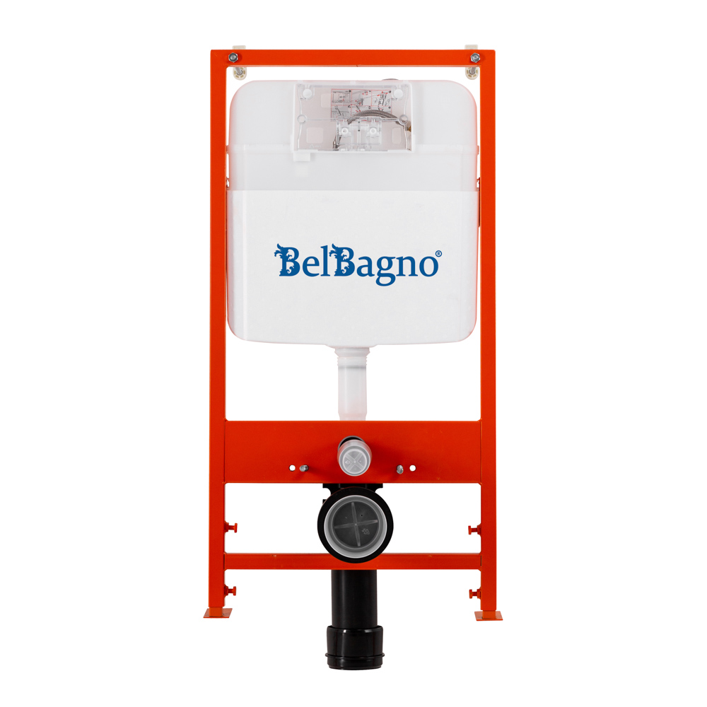 Kомплект 2 в 1 Система инсталляции для унитазов BelBagno BB026 с кнопкой смыва BB050CR.MAT хром матовый BB026/BB050CR.MAT - фото 4