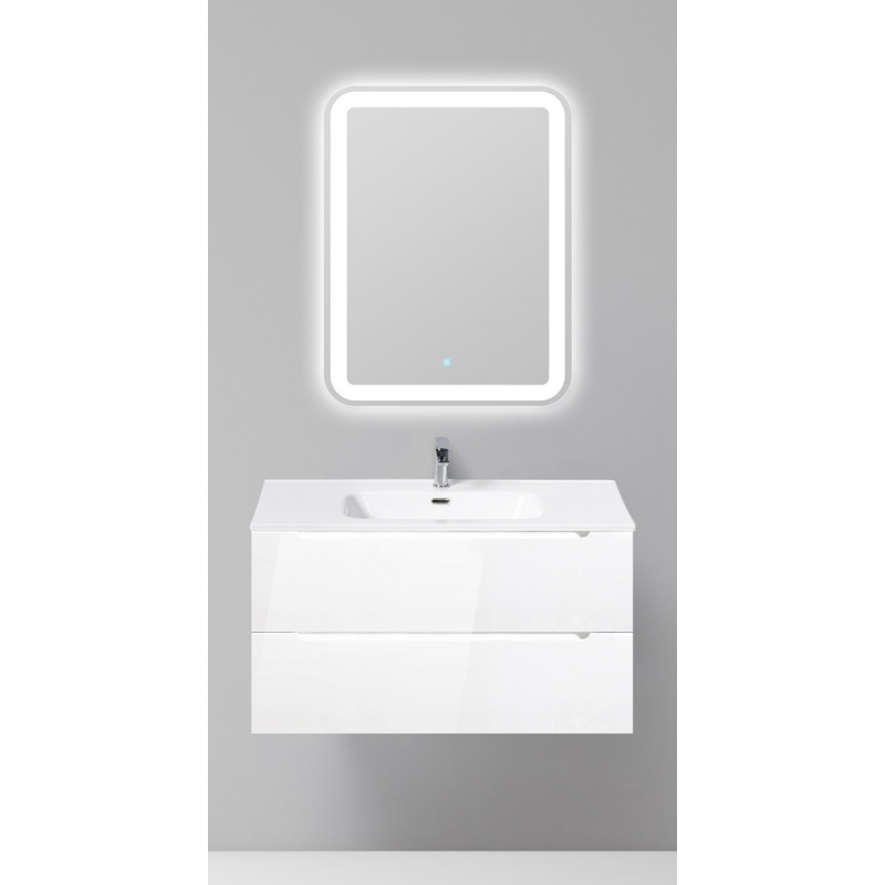 Мебель для ванной комнаты BelBagno Etna-H60 90 см подвесная, Bianco Lucido