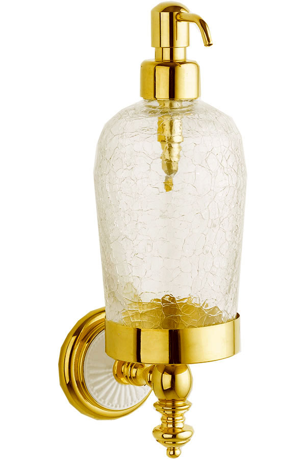 Диспенсер для жидкого мыла Boheme Palazzo Bianco 10117 золото диспенсер для антисептика жидкого мыла сенсорный 600 мл пластик