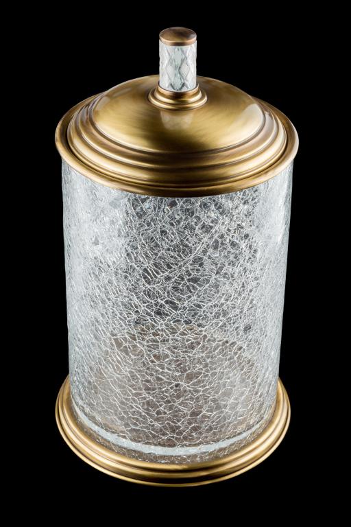 Мусорное ведро Boheme Murano Cristal 10914-CRST-BR бронза ведро для мусора boheme royal cristal 23 см 10934 br бронза