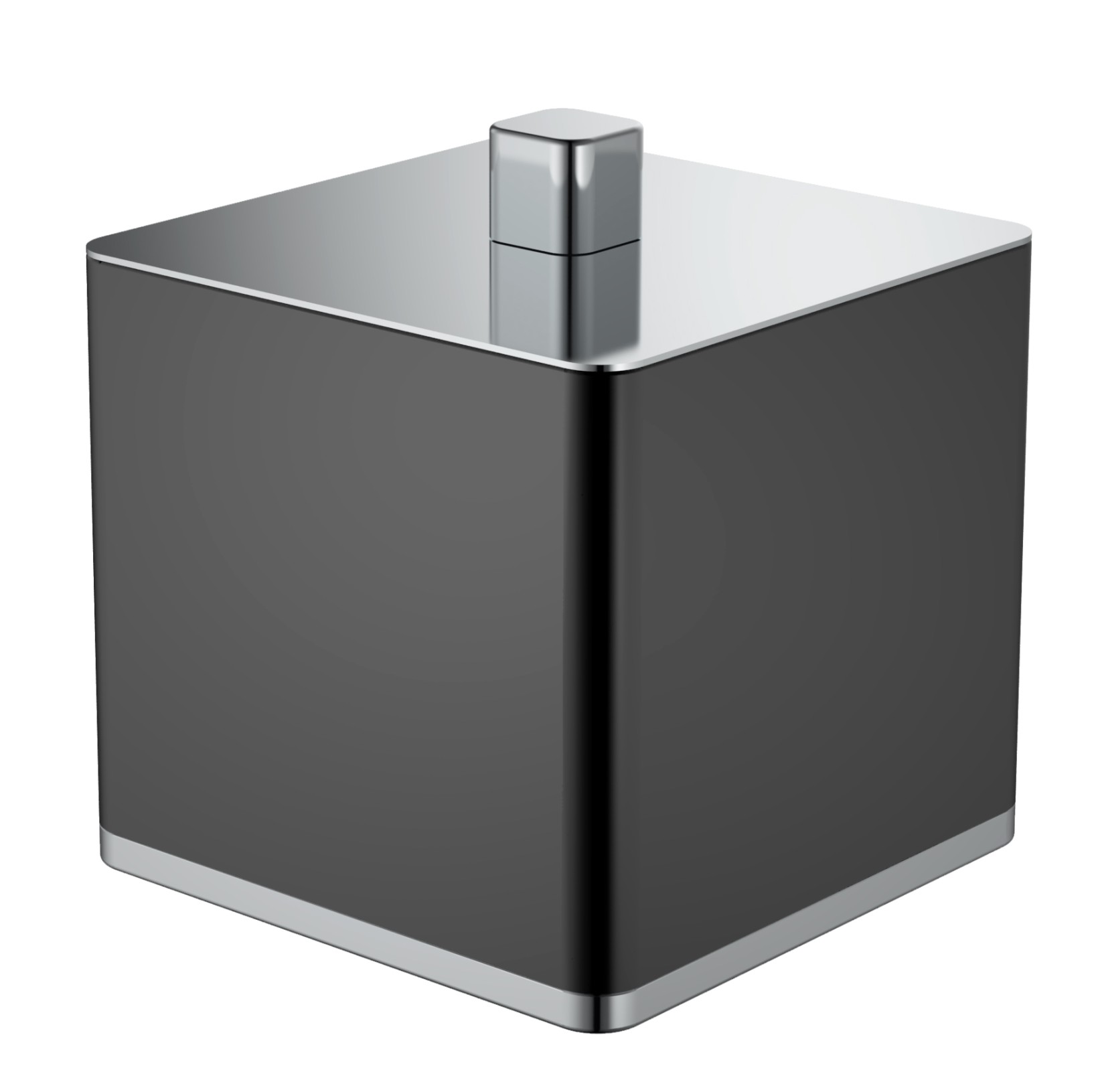 Контейнер Boheme 10964-B-CR черный, хром контейнер под мелкий мусор 8 5×9 6×11 см серый