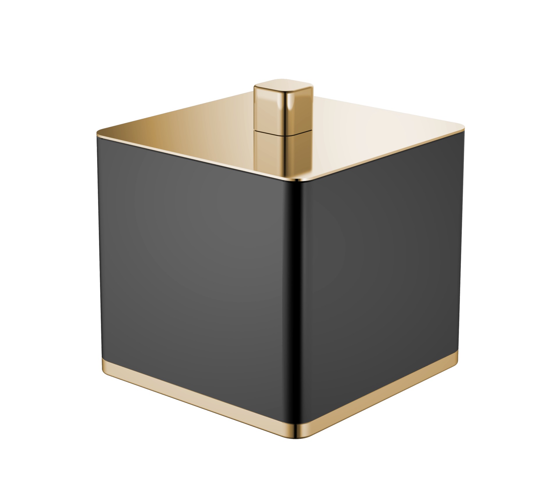 Контейнер Boheme 10964-B-G черный, золото контейнер под мелкий мусор 8 5×9 6×11 см серый