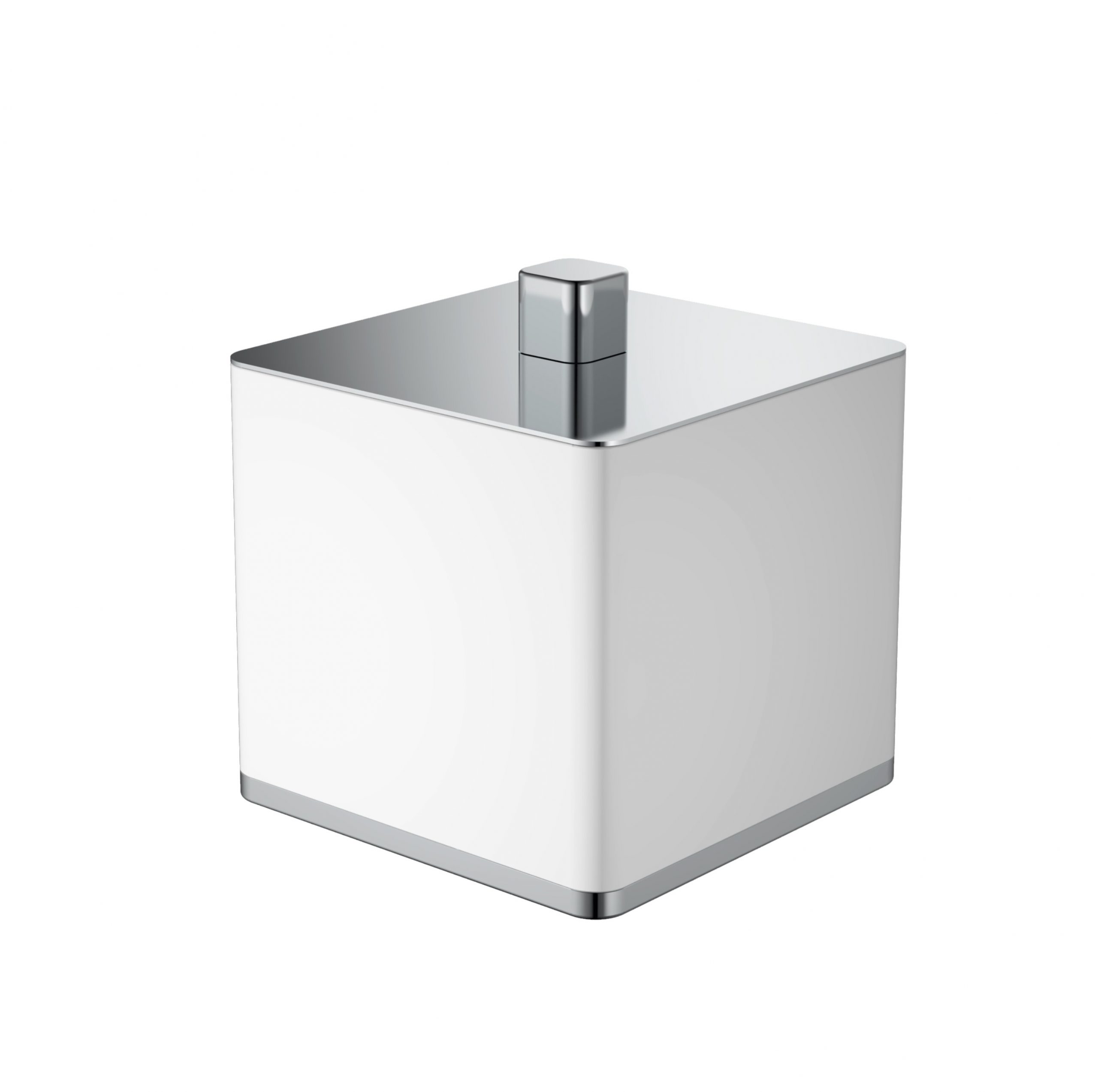 Контейнер Boheme 10964-W-CR белый, хром контейнер под мелкий мусор 8 5×9 6×11 см серый
