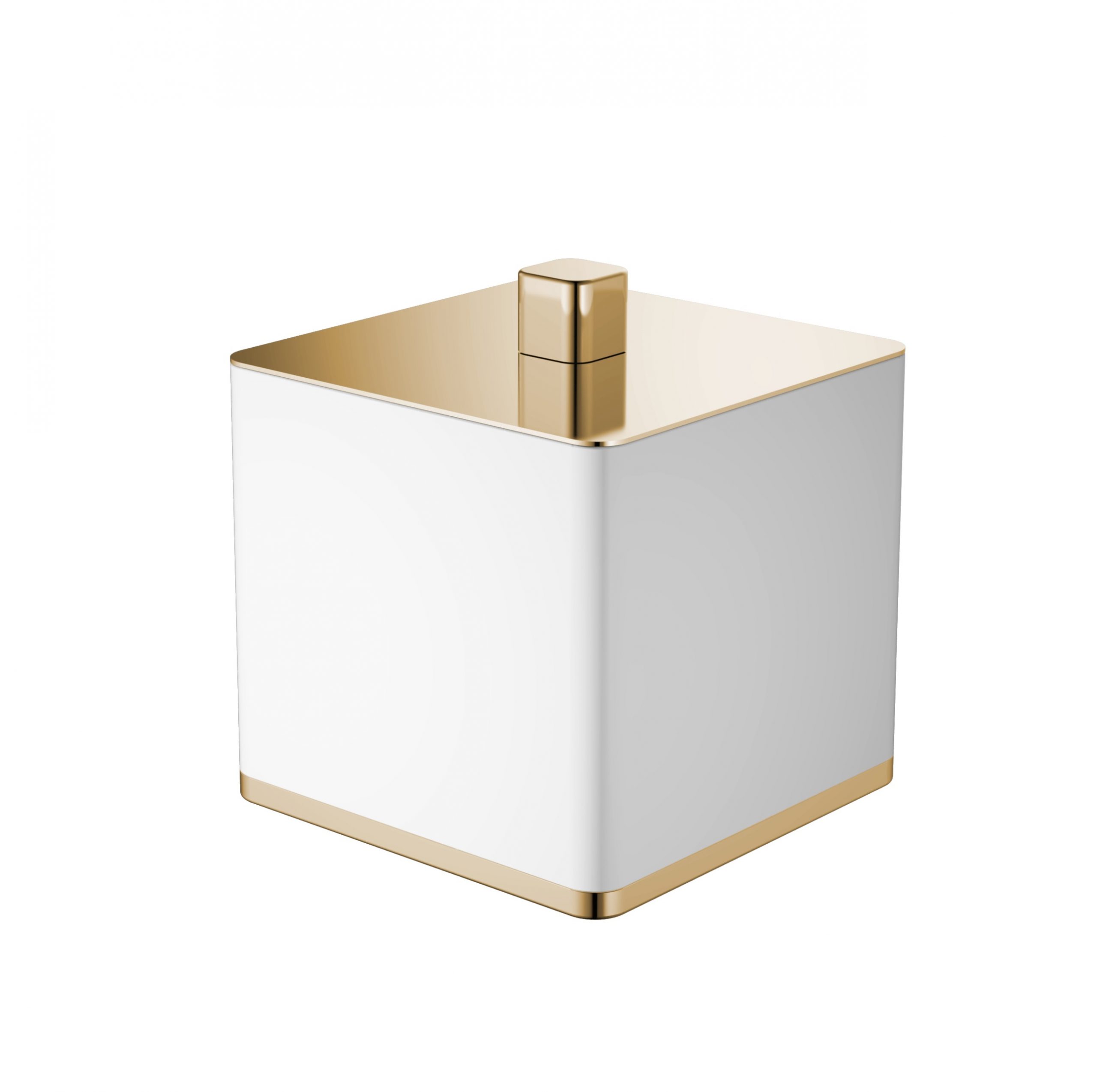 Контейнер Boheme 10964-W-G белый, золото контейнер под мелкий мусор 8 5×9 6×11 см серый