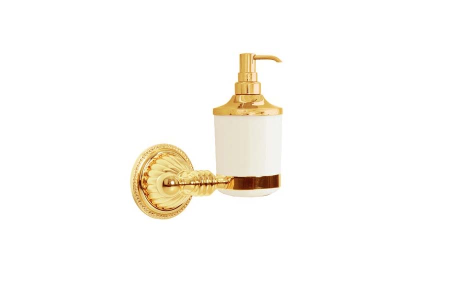 Диспенсер для жидкого мыла Boheme Hermitage Gold 10367 золото настенный стеклянный дозатор для жидкого мыла диспенсер haiba