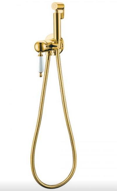 Гигиенический душ со смесителем Boheme Imperiale 435 золото